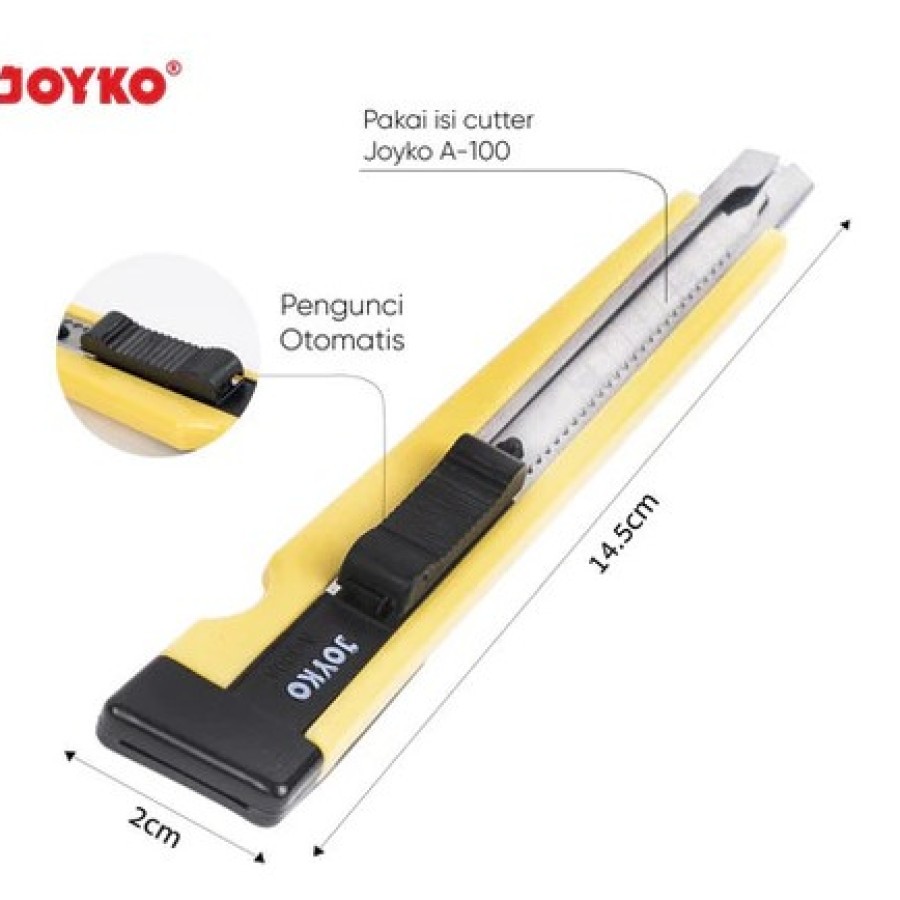 

Cutter Joyko Kater Kecil Pemotong Kertas A-300-A