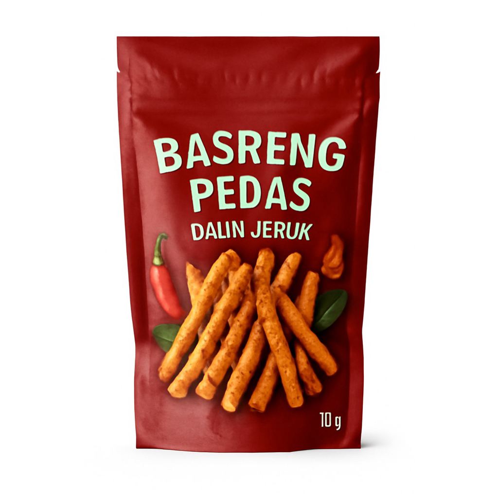 

Audibya Food - Basreng Pedas Daun Jeruk 100g | Camilan Renyah Pedas Gurih | Basreng Daun Jeruk