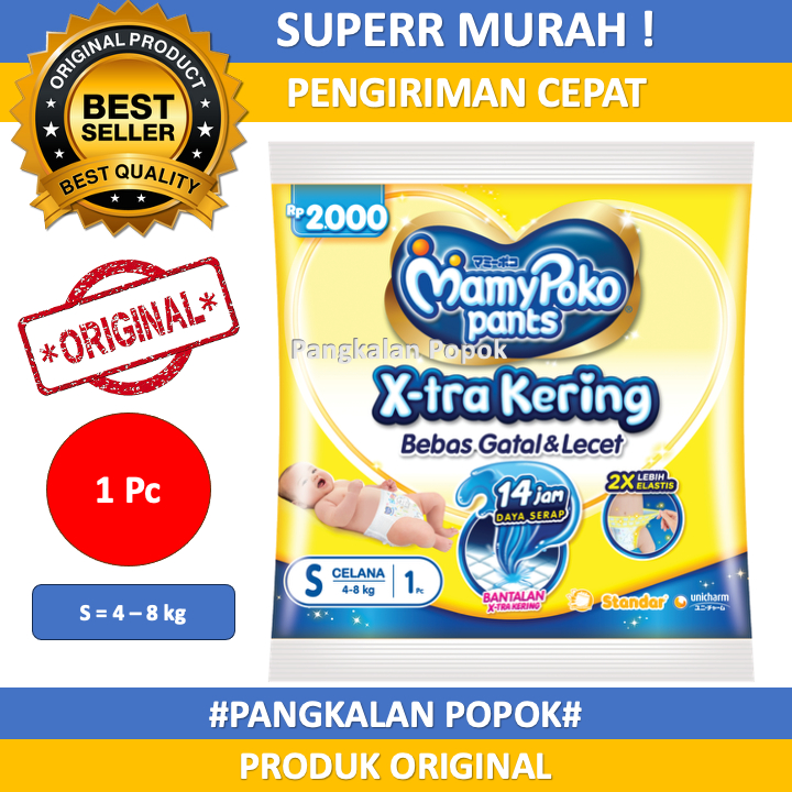 Mamypoko Pants Popok Celana Xtra Kering Satuan NBS S M L XL XXL