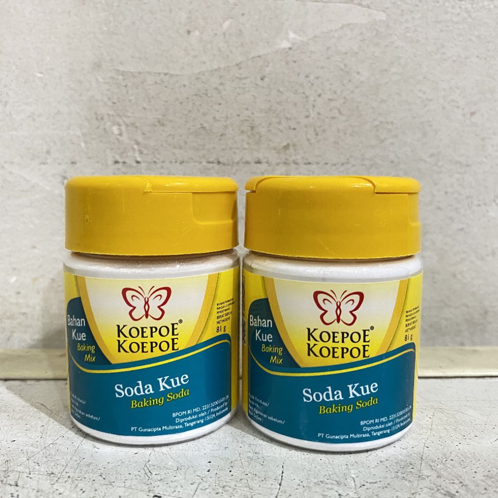 

Soda kue koepoe koepoe 81 gram | baking soda | soda kue kupu kupu