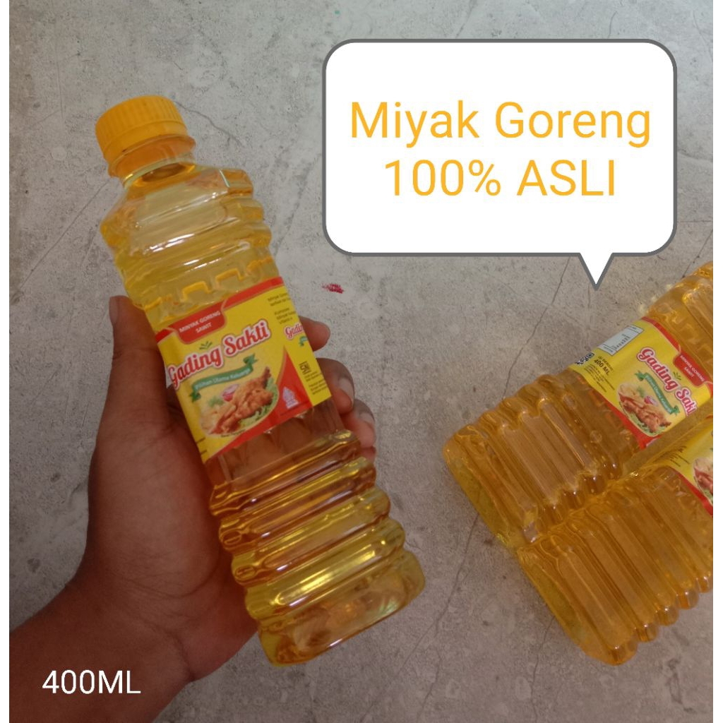 

Minyak Goreng 100% Asli minyak goreng kemaan botol 400ml