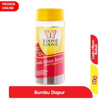 

Koepoe Koepoe Lada Hitam Bubuk Bumbu Dapur 83 gr (Black Pepper)