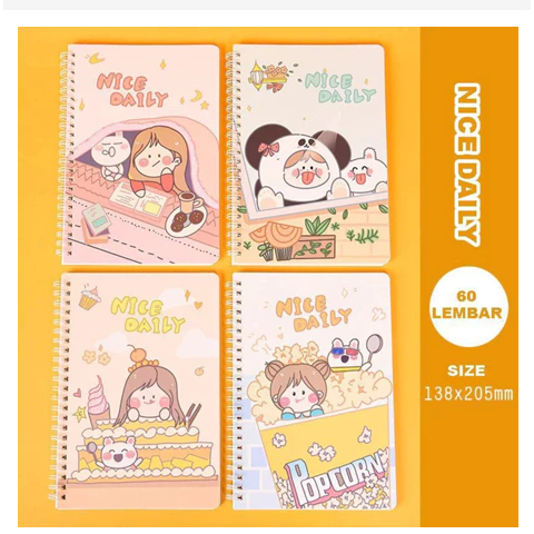 

「Skylo」Buku Tulis A5 / Notebook A5 Motif / Buku Tulis Sekolah Isi 60 Lembar