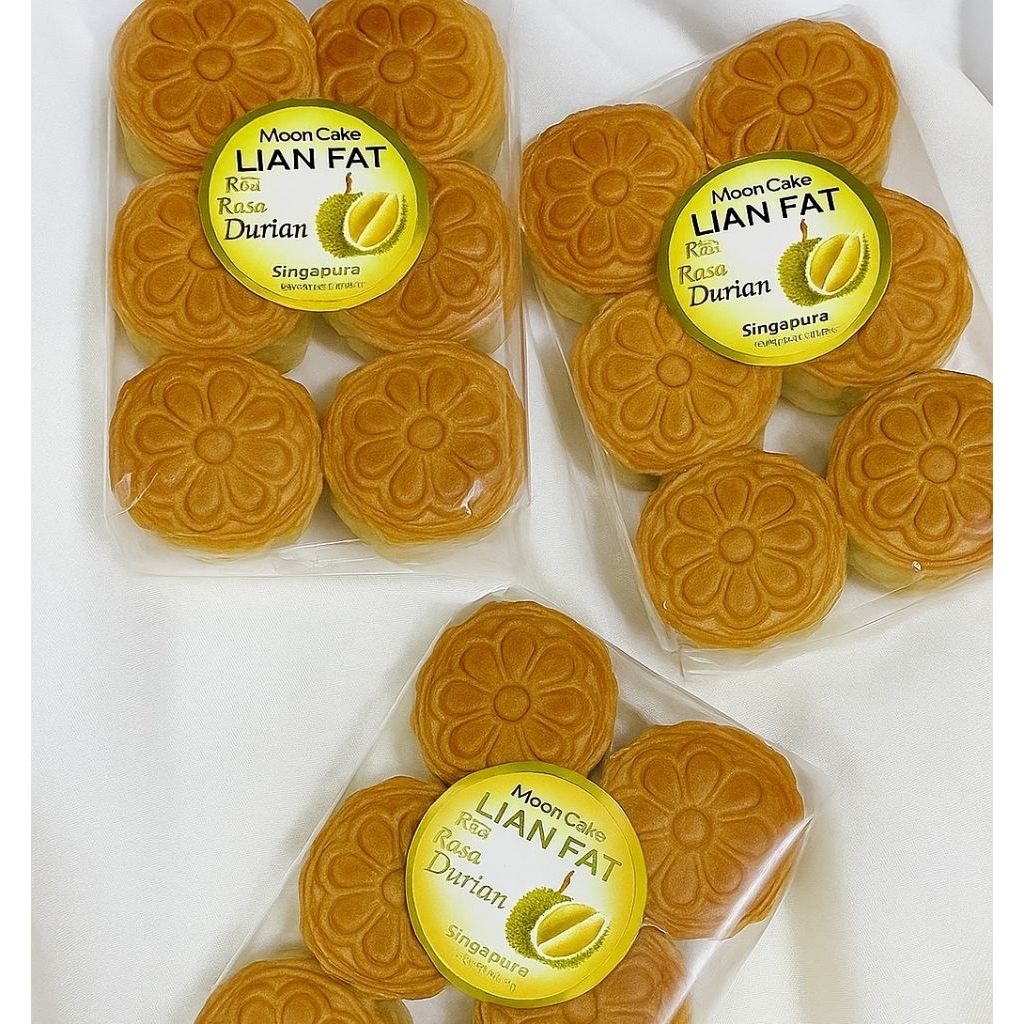 

mooncake kue bulan Lian fat kue bulan festival rasa durian coklat pandan kacang merah kacang hijau kacang hitam nanas