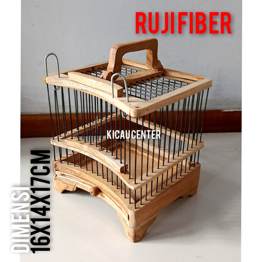 SANGKAR UNTULAN SOGON KOLIBRI PLECI RUJI FIBER
