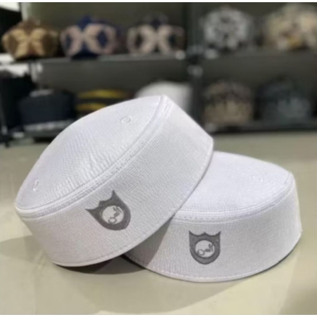 Songkok Malaysia Peci Malaysia Songkok Oval Songkok Bordir Putih Abu-abu