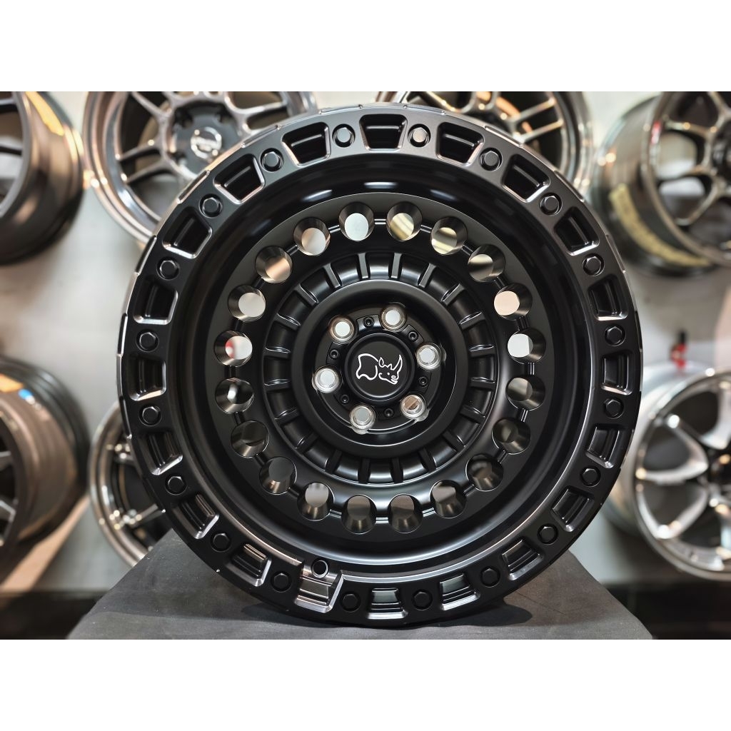 Velg Mobil Black Rhino Sentinel Ring 17x8.5 PCD 6x139.7 ET 0 Matte Black – Cocok untuk Pajero, Fortu
