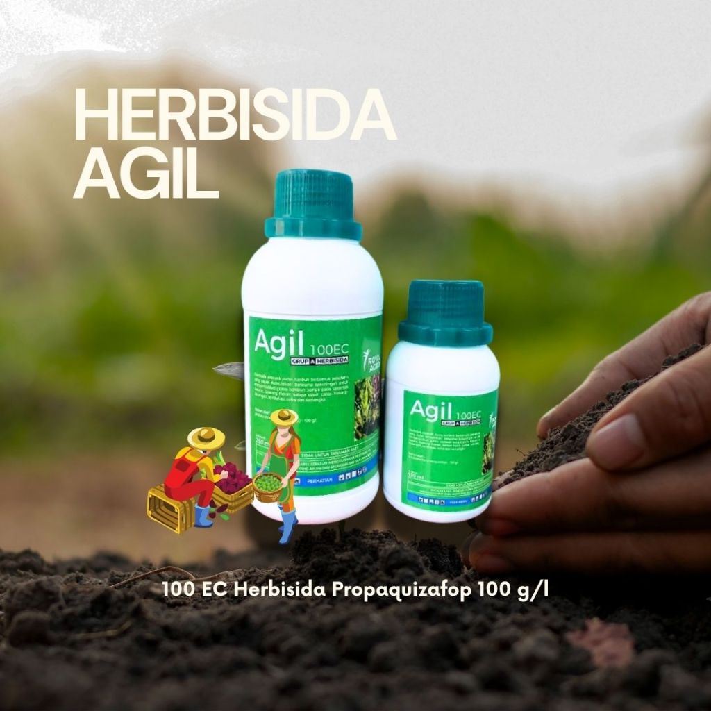 Agil 100ml Herbisida Selektif Untuk Bawang Merah Kedelai Cabai