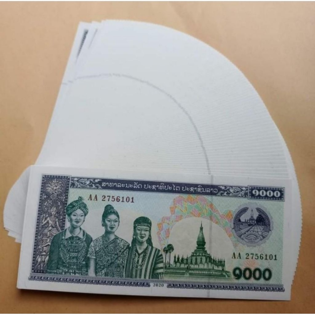 uang asing Laos 1000 Kip