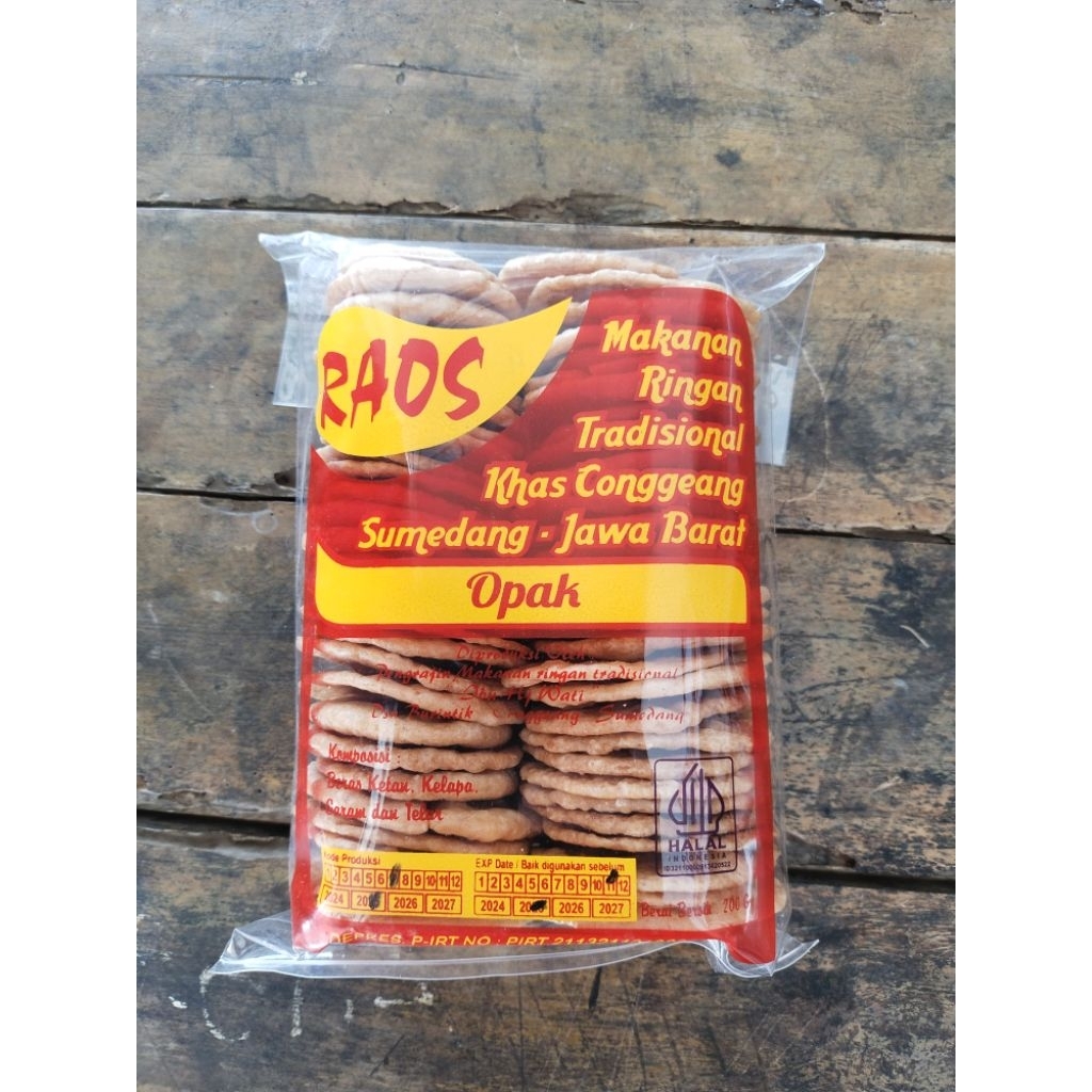 

makanan ringan opak khas sumedang