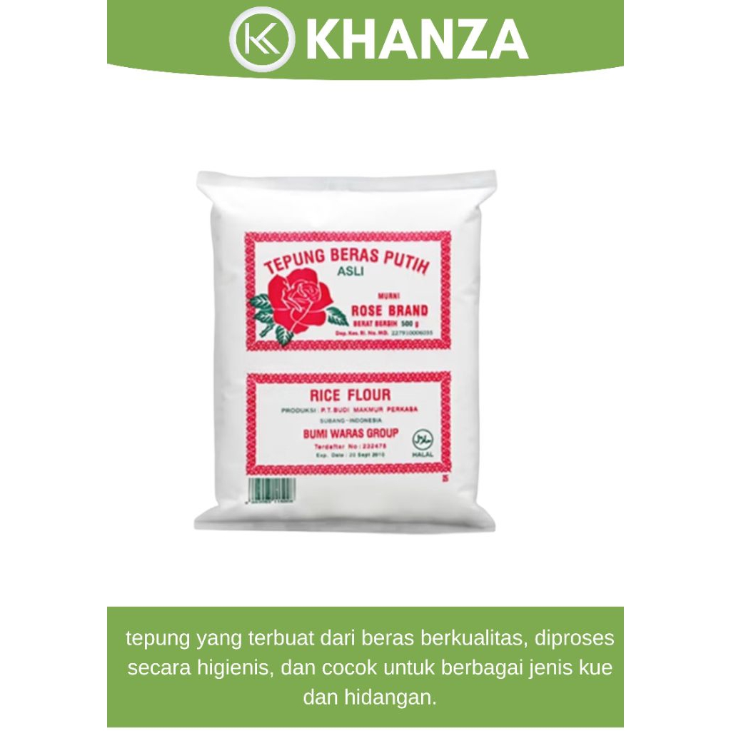

Tepung Beras Putih Rose Brand 500gram Berkualitas