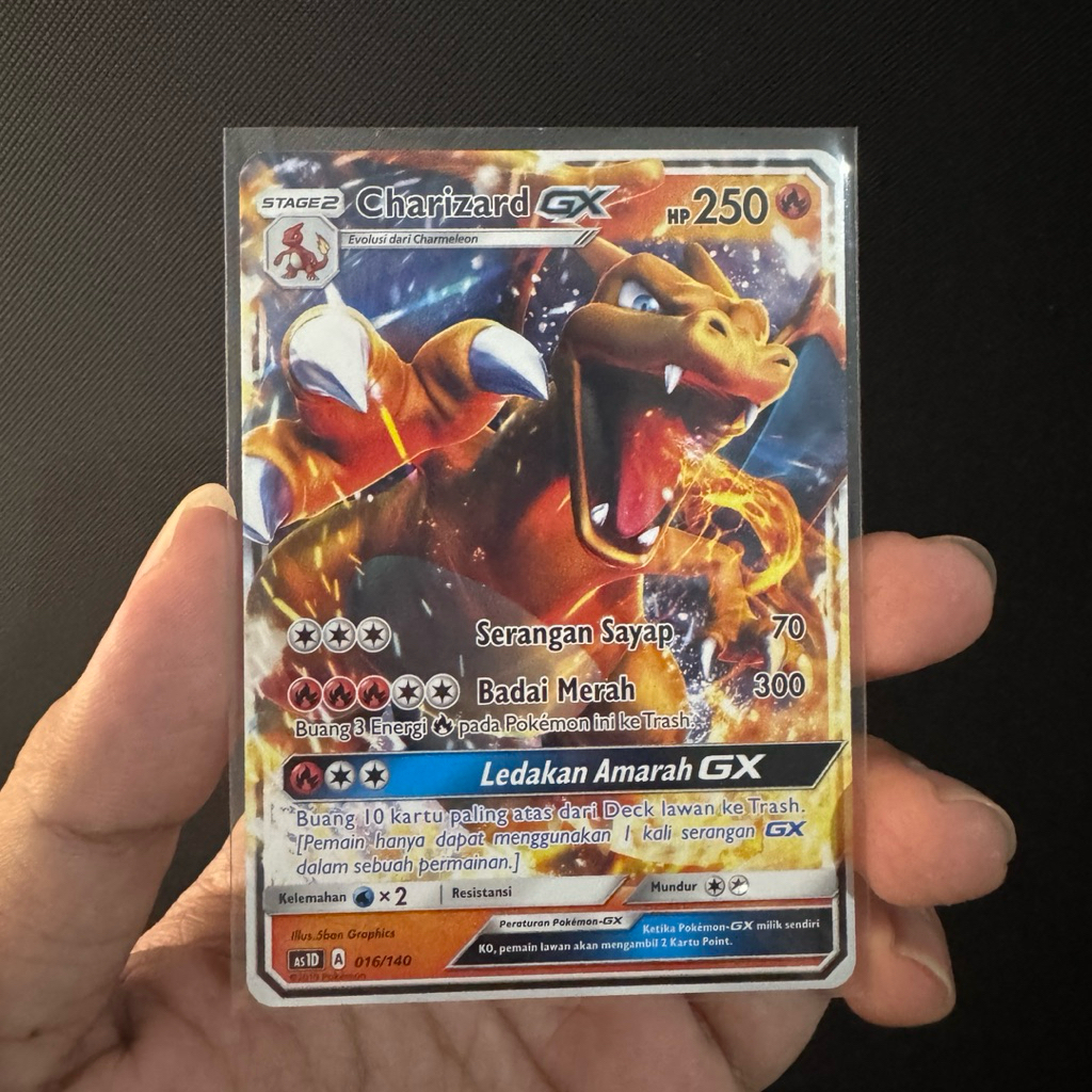 Charizard GX as1D 016/140 (ID) - Kartu pokemon TCG