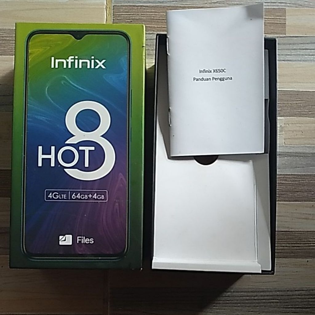 DUS BOX HP INFINIX HOT 8 RAM 4/64 BEKAS ORIGINAL