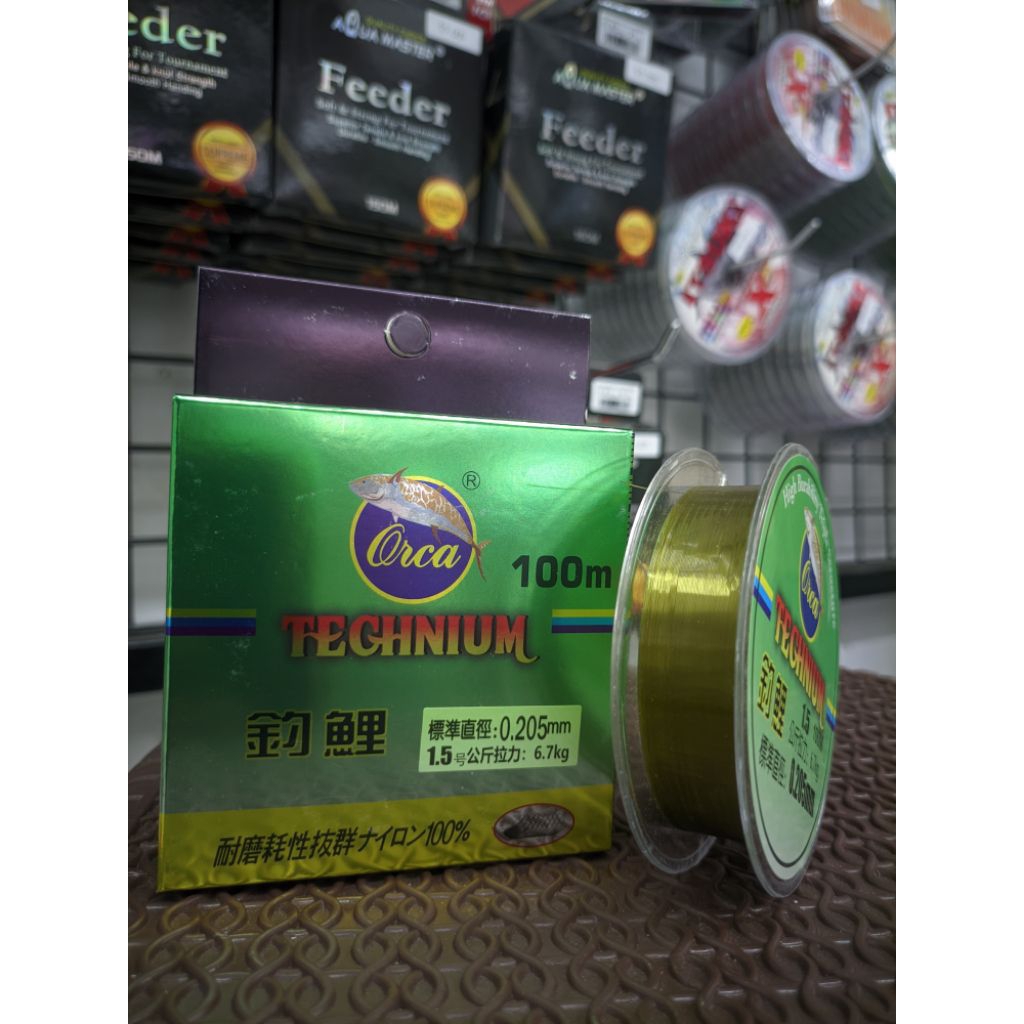 senar pancing Orca Technium Fishing Line 100m 0,06 0,08 0,10 0,12 0,14 0,16 0,18 0,20 senar pancing 