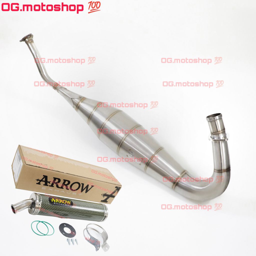 Knalpot Arrow ORIGINAL Ninja150 R RR SS Ninja 150 chamber RS-1 RS1