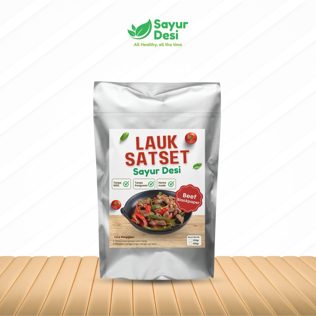 

Lauk SatSet Frozen Beef Blackpepper - Sayur Desi