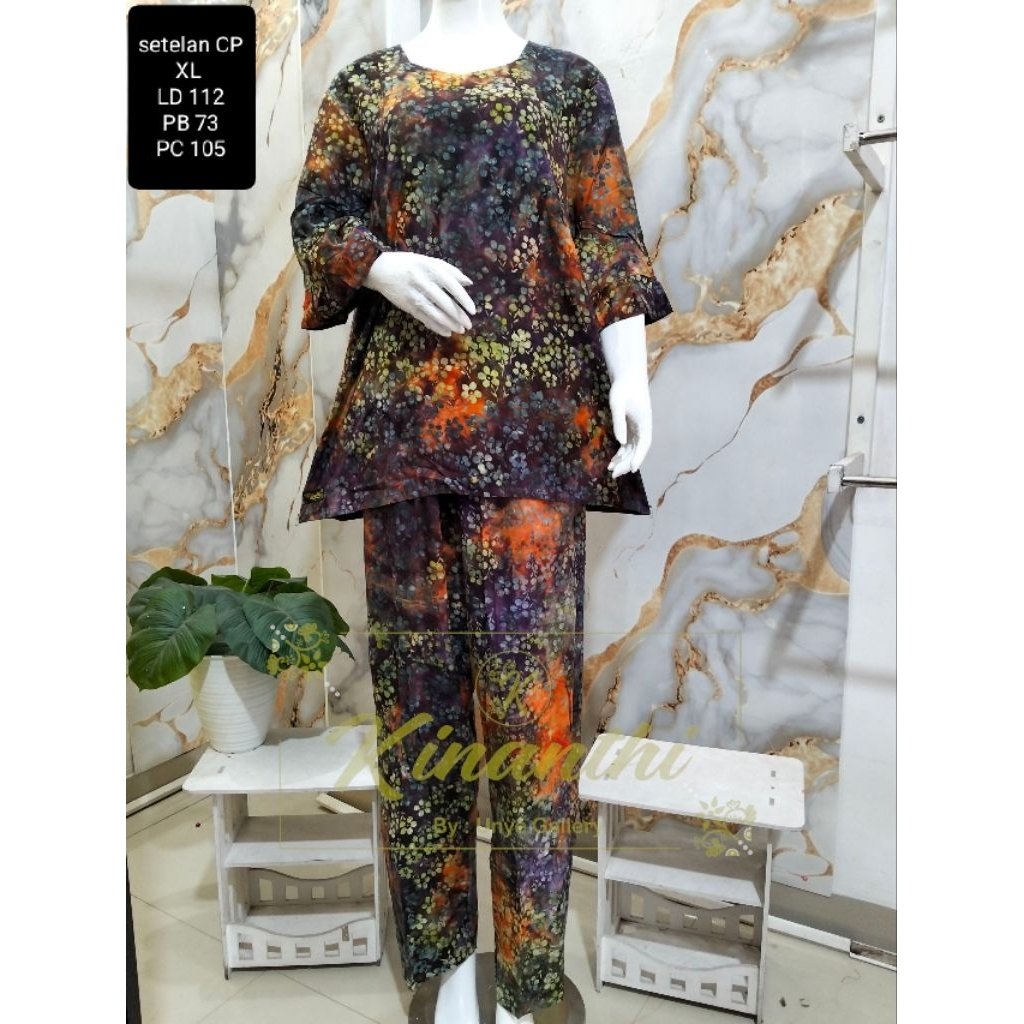 Setelan / Setelan Celana / Piyama / Babydool / Batik / Baju Tidur / Baju / Kinanthi / Nusantara / Ba