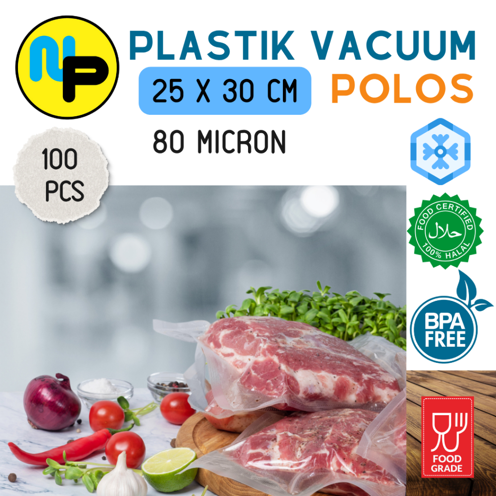 Plastik Vacuum Polos 25 x 30 cm / Plastik Vakum Polos 25 x 30 cm (grosir)