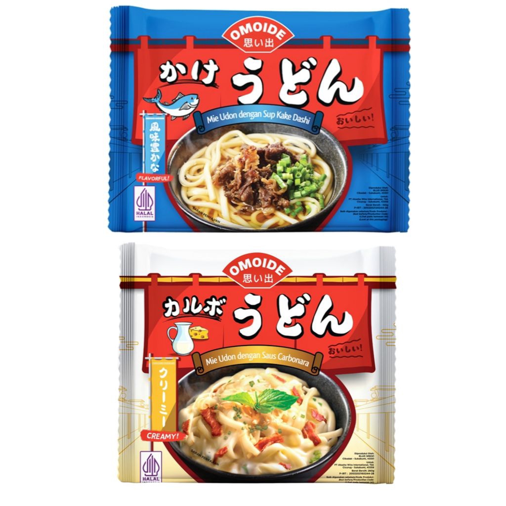 

Omoide kake dashi udon mie instant saus carbonara