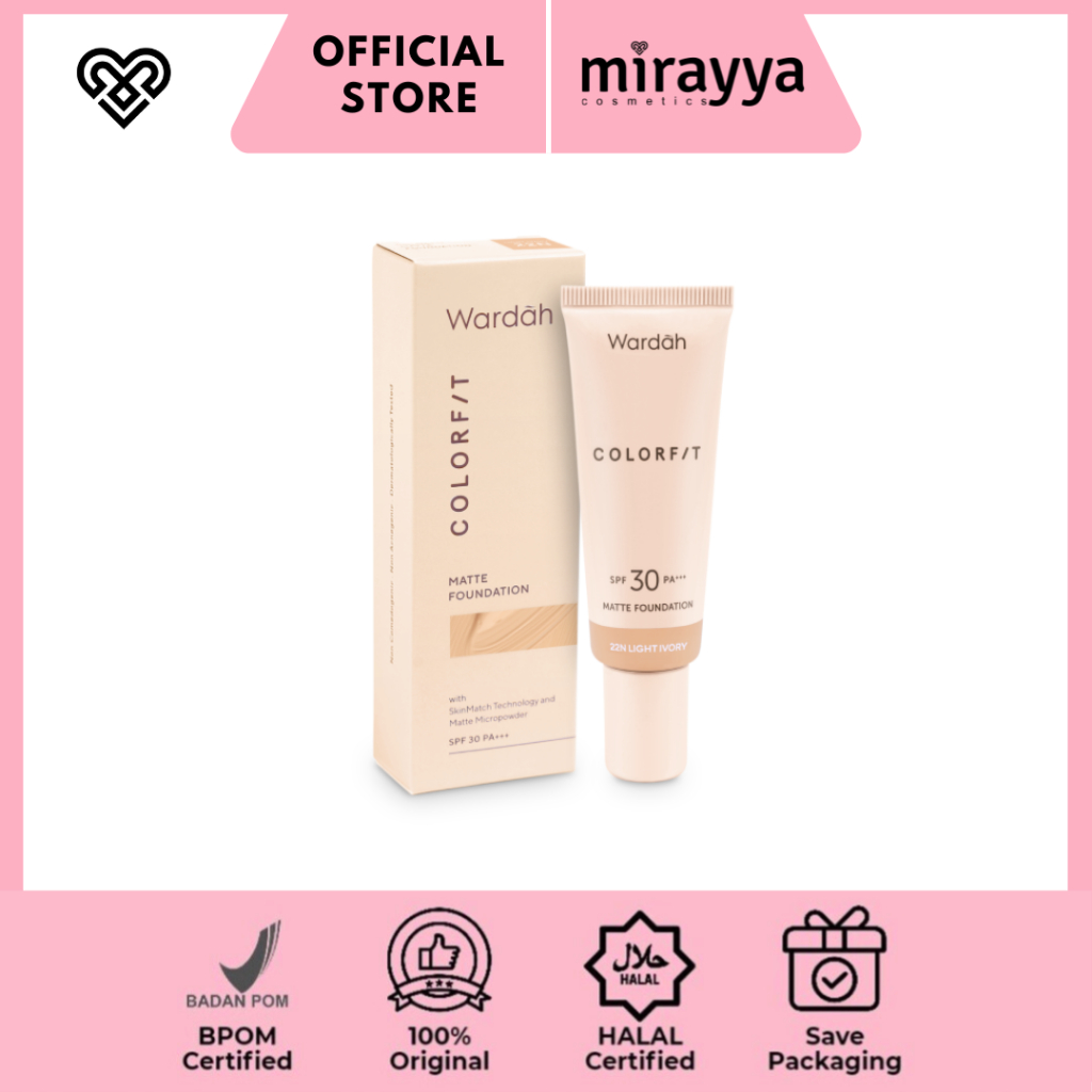 MIRAYYA Wardah Colorfit Matte Foundation / Wardah Colorfit Foundation MIRAYYA