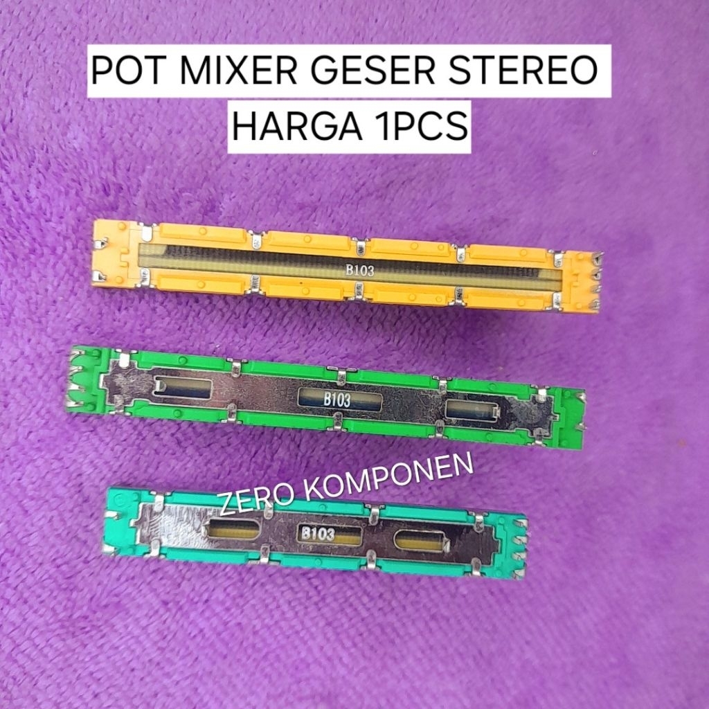 POTENSIO MIXER GESER 10K B103 STEREO POTENSIO MIXSER 7.5CM 6CM 1PCS
