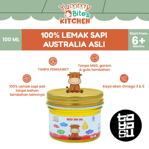

Yummy Bites Kitchen 100% Lemak Sapi Australia Asli | Australian Beef Fat oil | BB Booster MPASI
