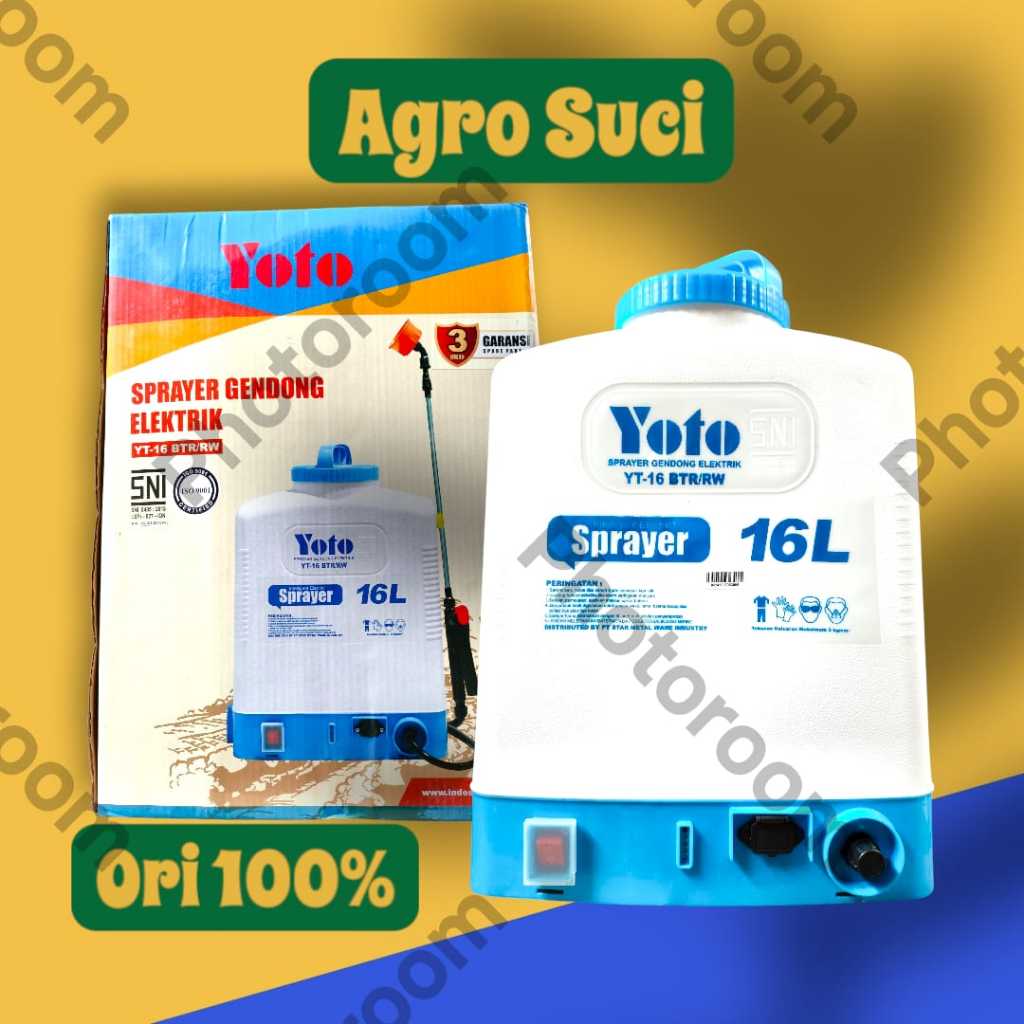 Sprayer/ Tangki Elektrik YOTO YT-16 BTR/RW - 16 Liter
