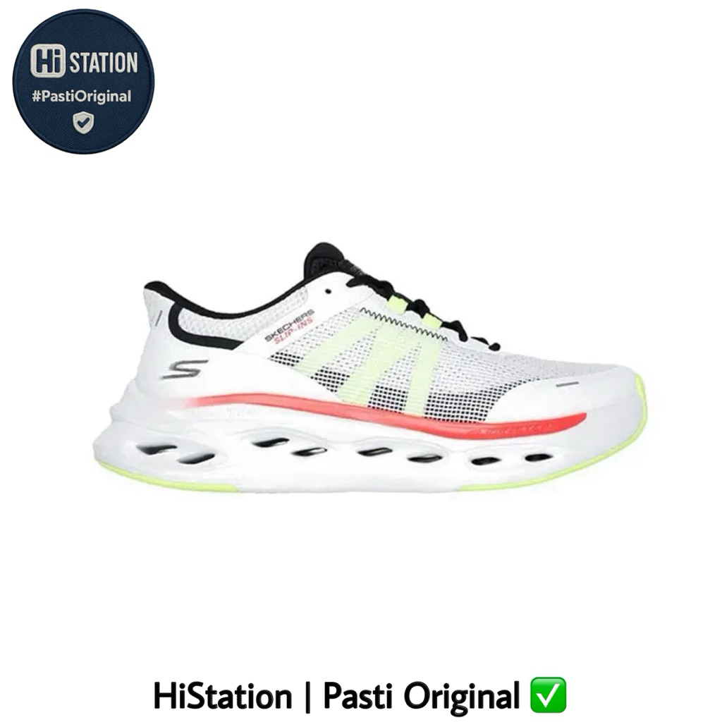 Skechers Slip-Ins Go Run Glide-Step White Men Running Shoes - 220422WML