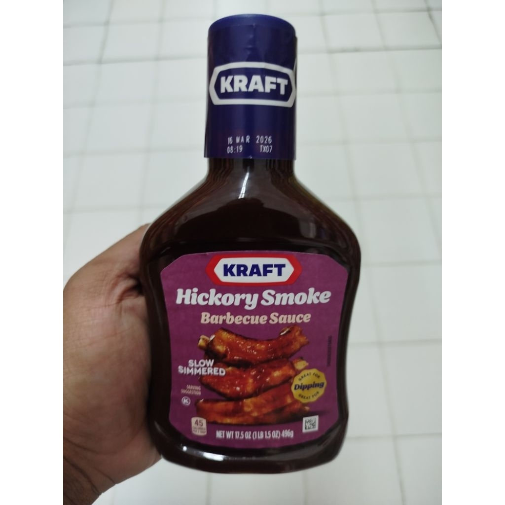 

KRAFT BBQ SAUCE HICKORY SMOKE 496 G