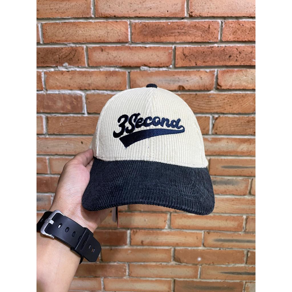 Topi 3Second Kids Boy's Baseball Cap Corduroy Logo Script Roy Terbaru Original