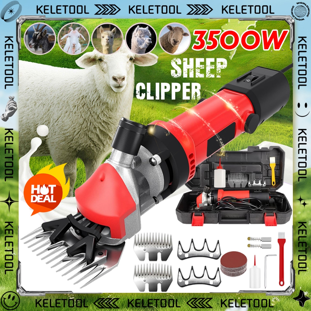 3500W Alat mesin Cukur Domba cukuran Kambing Listrik Alat Potong Rambut Mesin Pencukur Gunting Peman