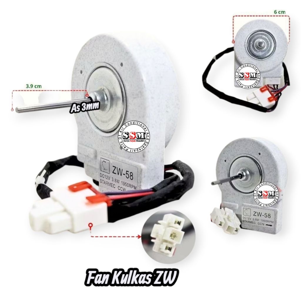 Fan motor kulkas DC ZW-58