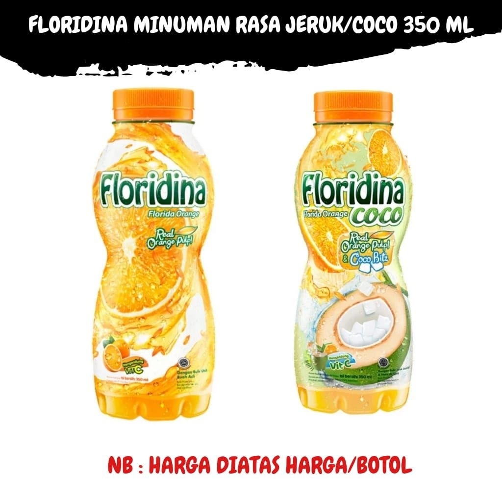 

FLORIDINA MINUMAN RASA JERUK/COCO KEMASAN BOTOL PLASTIK 350 ML BY WINGS FOOD TStore