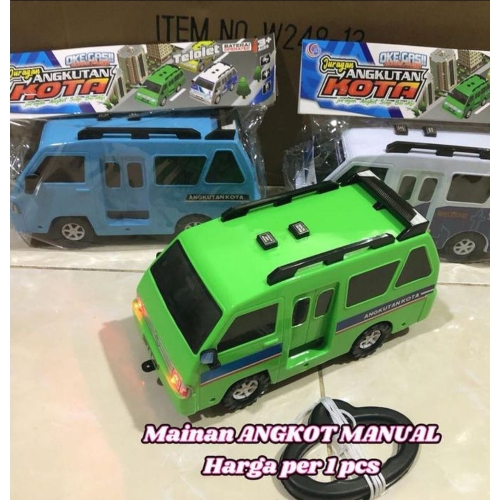 mainan mobil angkutan umum telolet / angkot musik / angkot telolet tarik