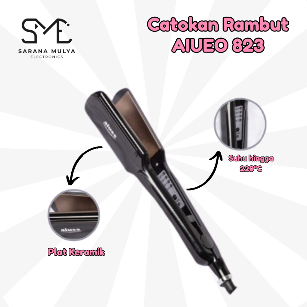 Catokan Rambut AIUEO - Pelurus Rambut dan Curly - AIUEO 823