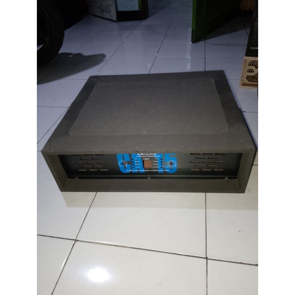 BOX power amplifier CA15 bahan semi Meranti 12mm P50 L45 T15 sudah finishing