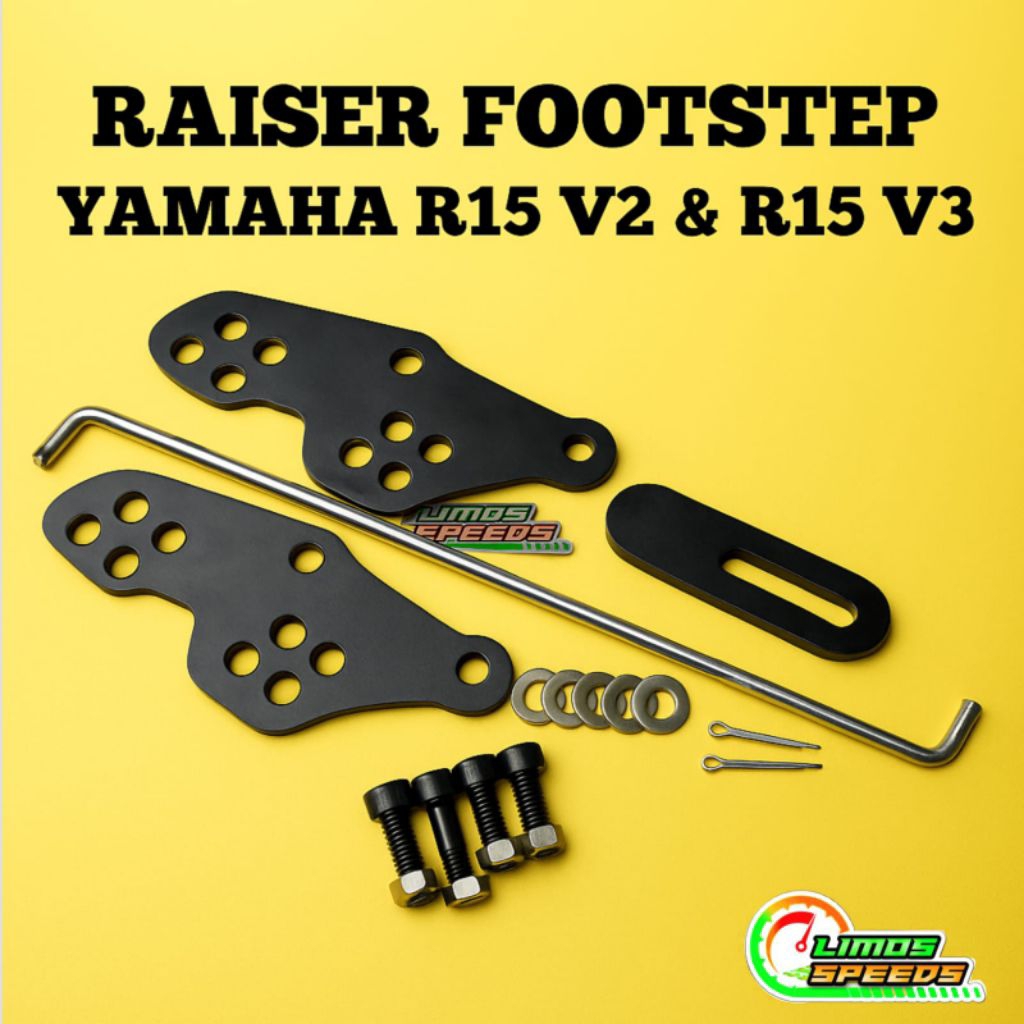 Raiser Footstep Yamaha R15 V2 Yamaha R15V3 Raiser Peninggi footstep yamaha R15 fulset baut