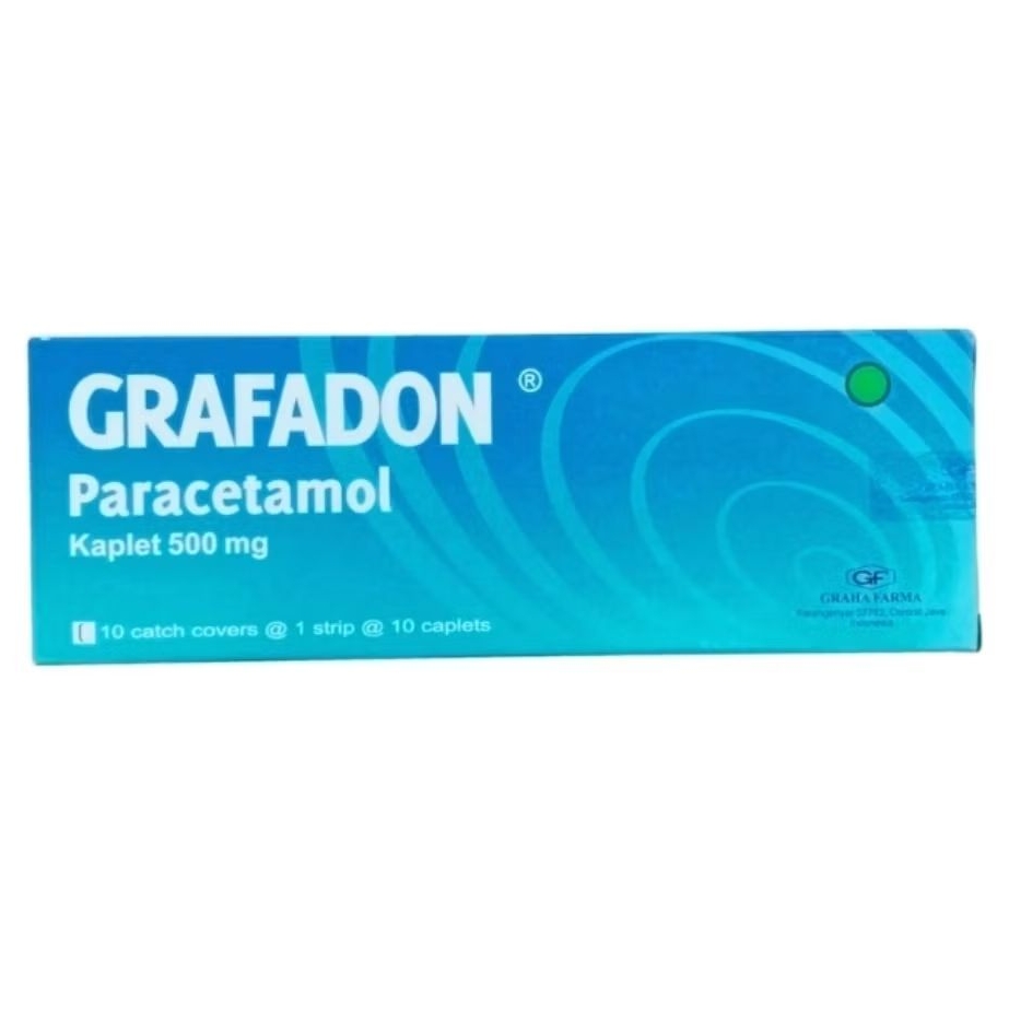 GRAFADON - Paracetamol Kaplet 500mg (100's /Dus)