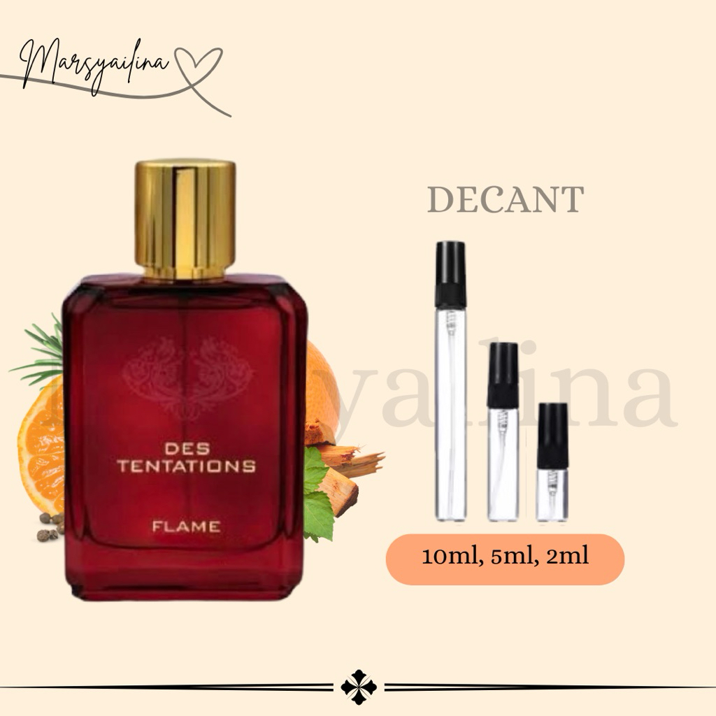 Decant Fragrance World Des Tentations Flame Extrait