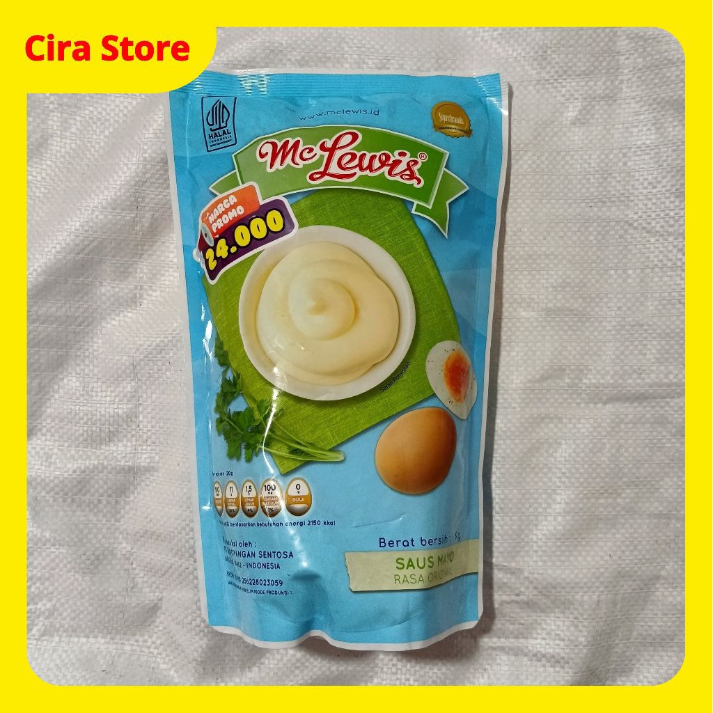 

Mc Lewis Mayonnaise Ori 500g, 1kg