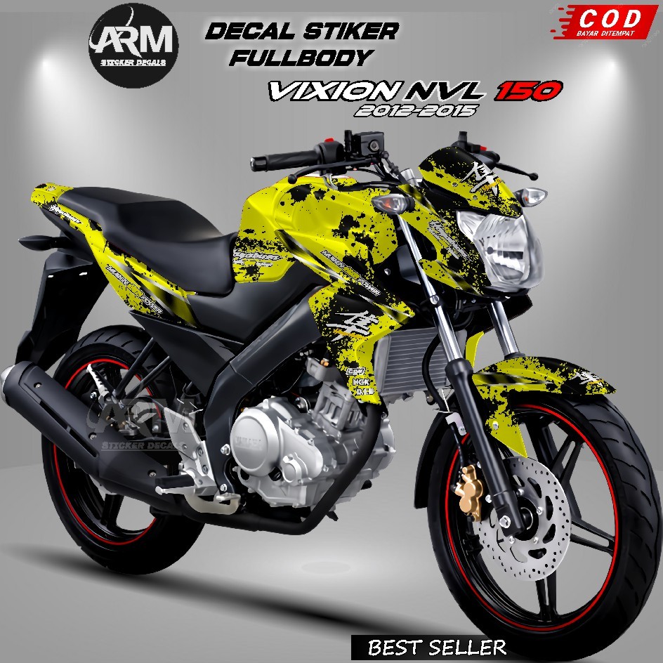 ARM Decal Stiker Motor Vixion NVL 150 2012-2015 Fullbody Terbaru Motif Hayabusa Original [ COD]