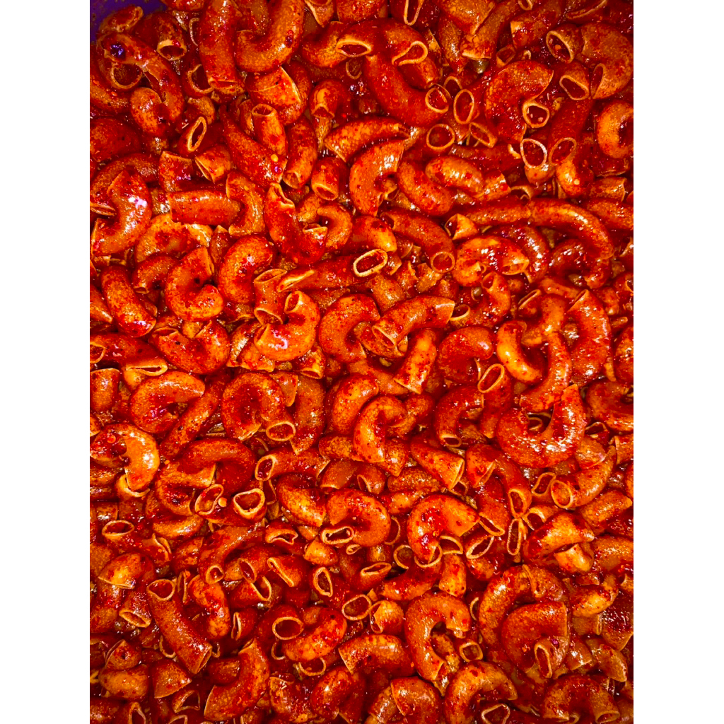 

Kerupuk makroni kriuk pedas daun jeruk 1kg