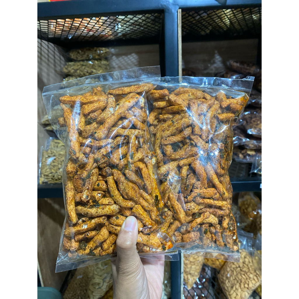 

Basreng Baso goreng Extra pedas Daun jeruk netto 250 gram