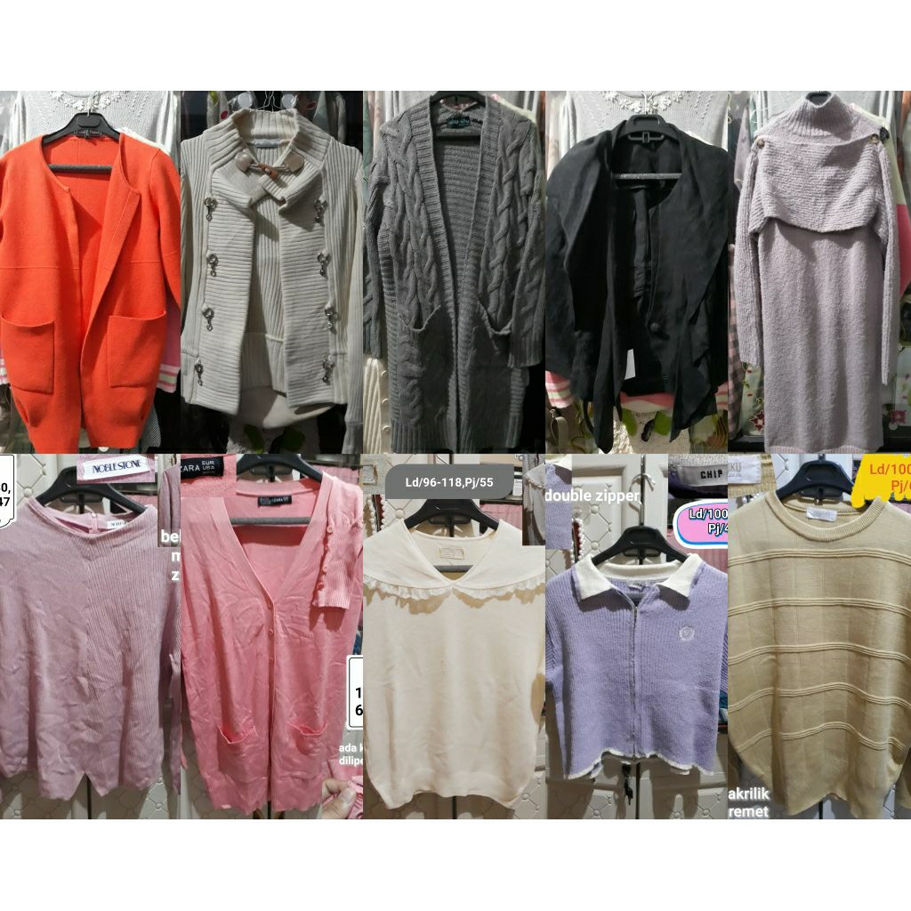 Pakaian wanita campur (PL) Outer/Midi/Jacket/Gamis