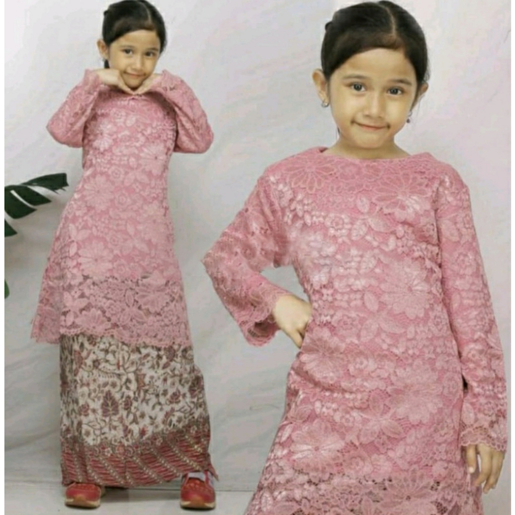 Setelan Kebaya Anak Umur 3-12 Tahun Kebaya Tunik Anak Kebaya Wisuda Anak Kebaya Anak Sd Kebaya Anak