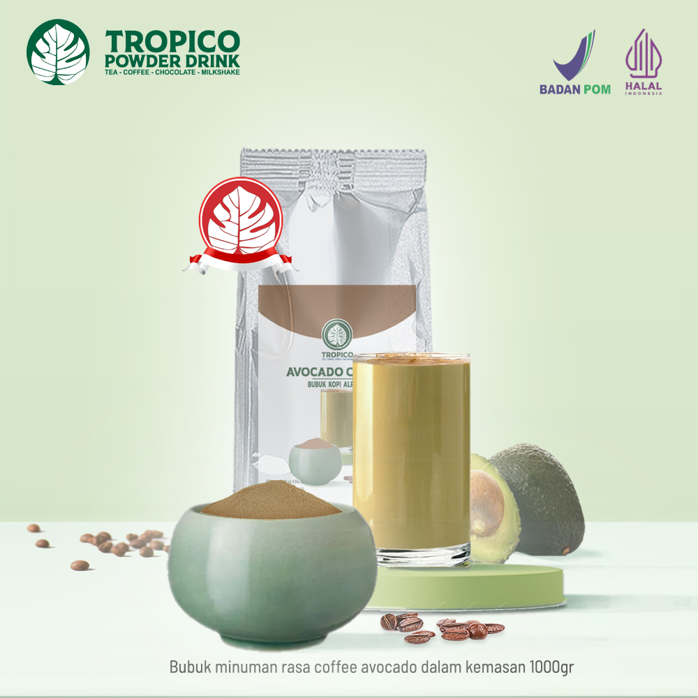 

Bubuk minuman Avocado coffee - Kopi Rasa Alpukat - Tropico Powder drink