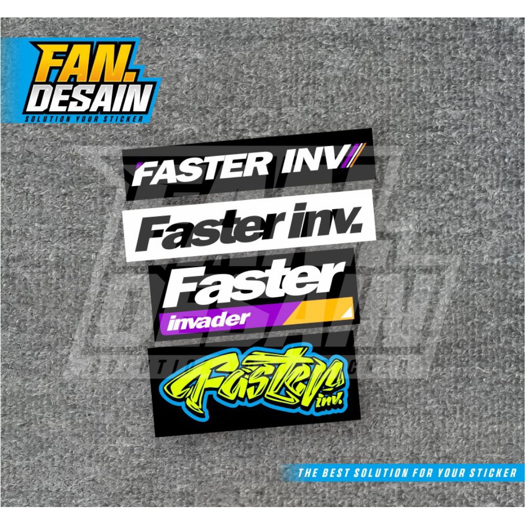 STIKER  FASTER INV STICKER PACK  FASTER INVADER