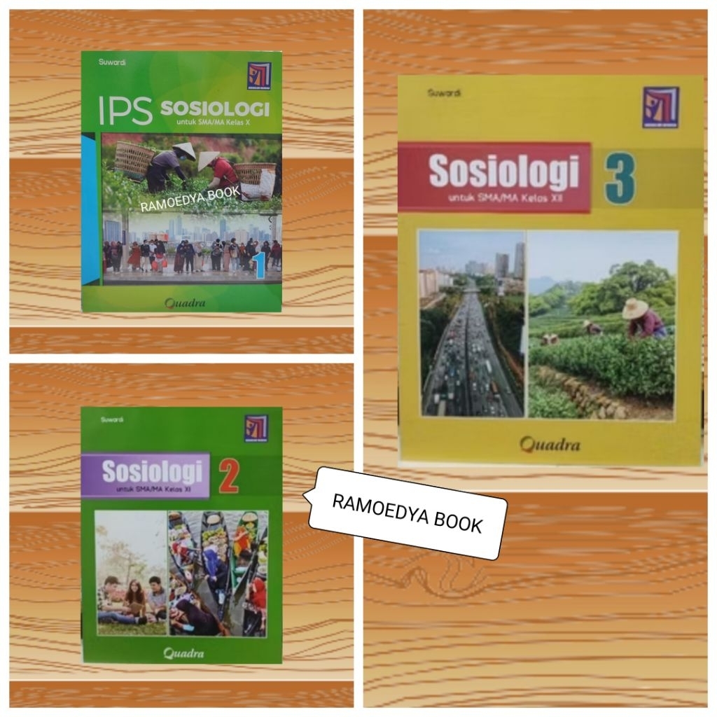 Buku Original Sosiologi SMA/MA kelas 10,11,12 Kurikulum Merdeka Quadra