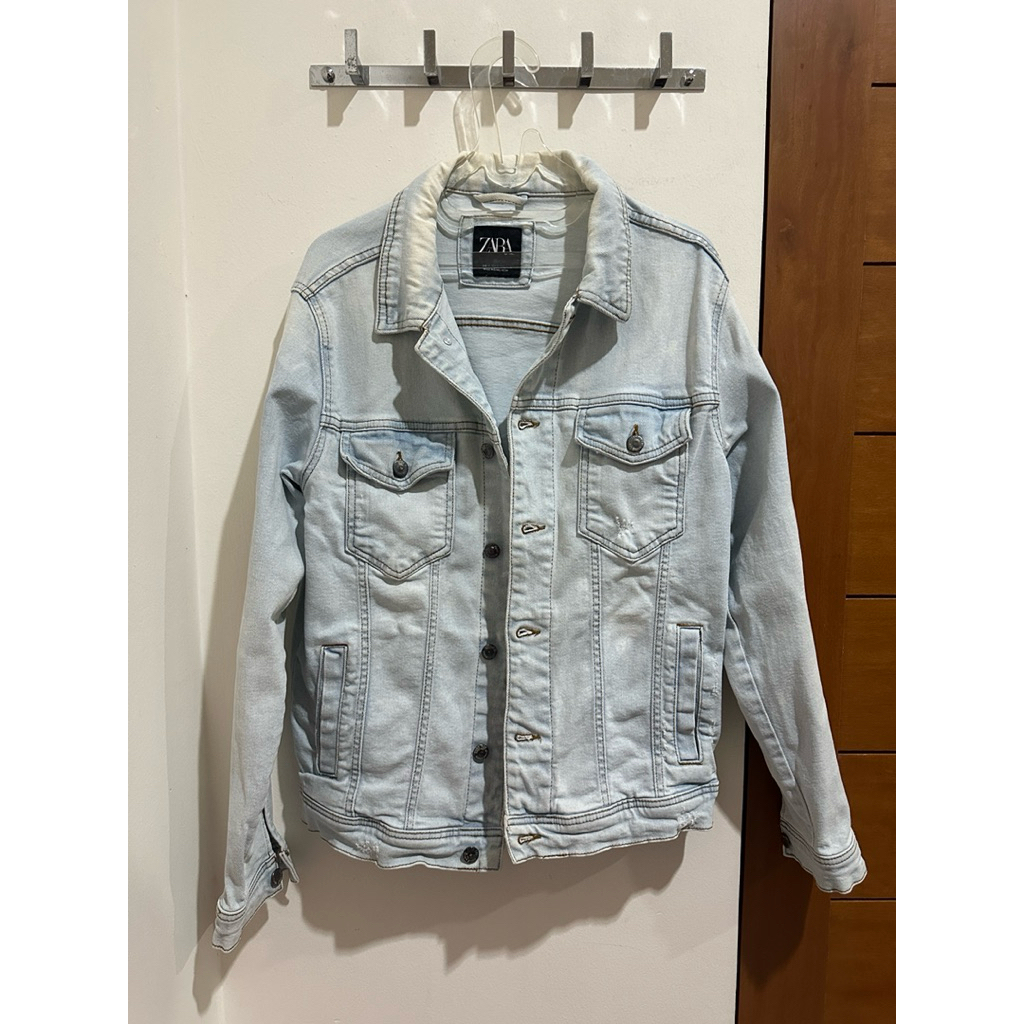 Zara Men Washed Denim Jacket