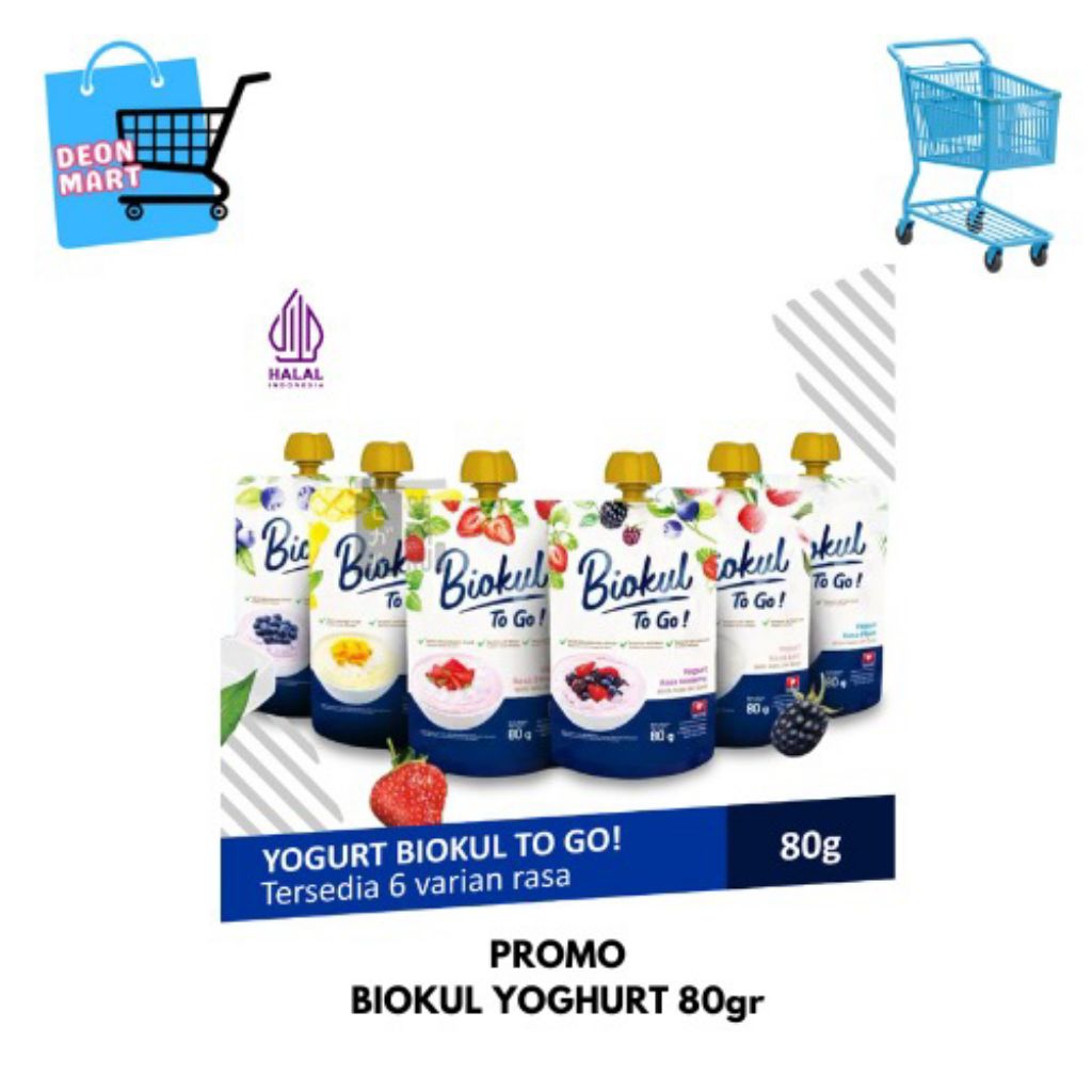 

PROMO Biokul Yoghurt 80G 1 DUS 12pcs TERSEDIA 9 VARIAN RASA